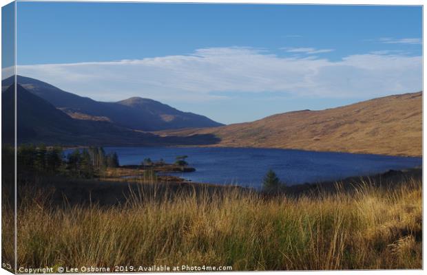 Loch Dee, Dumfries and Galloway Canvas Print by Lee Osborne