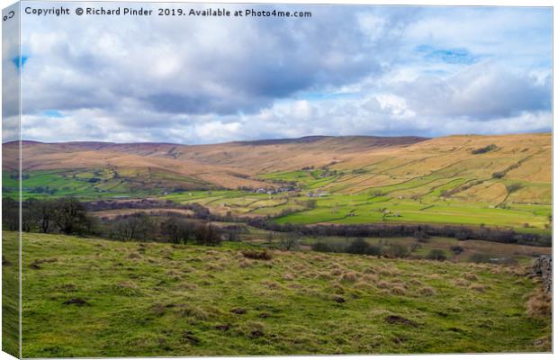 Raydale, North Yorkshire. Canvas Print by Richard Pinder