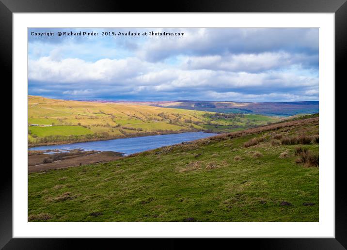Semerwater, North Yorkshire. Framed Mounted Print by Richard Pinder