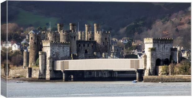 Conwy railway bridge Canvas Print by Rory Trappe