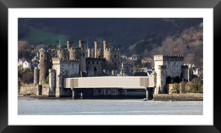 Conwy railway bridge Framed Mounted Print by Rory Trappe