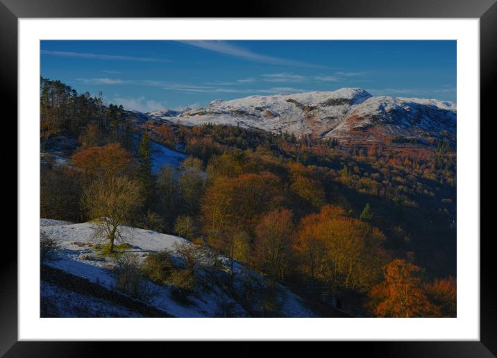 A view from Loughrigg Framed Mounted Print by Robert Fielding