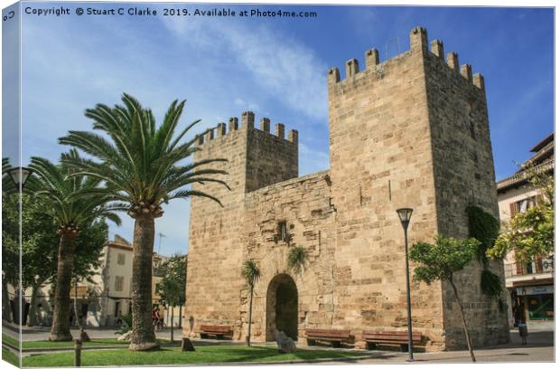 Alcudia old town Canvas Print by Stuart C Clarke