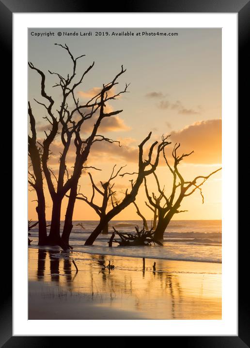 Sunrise Over Sea Framed Mounted Print by DiFigiano Photography
