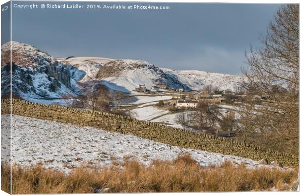 Holwick, Teesdale in Winter Canvas Print by Richard Laidler