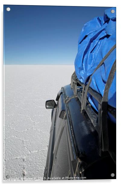 Never stop exploring - driving through Uyuni Acrylic by Lensw0rld 