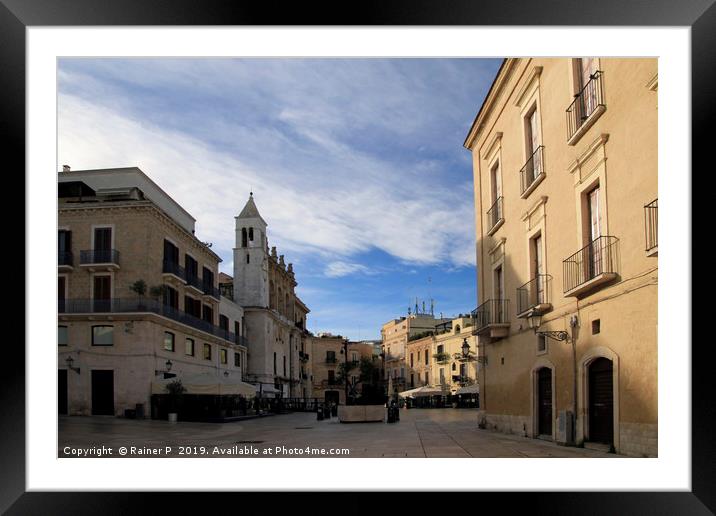 A quiet morning in Bari old town Framed Mounted Print by Lensw0rld 