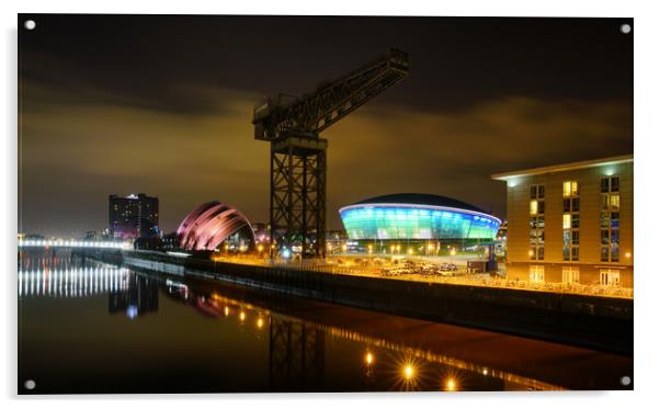 Nighttime Serenity in Glasgow Acrylic by JC studios LRPS ARPS