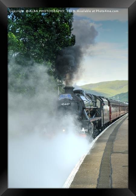 The Jacobite Steam Train, West Highland Line. Framed Print by ALBA PHOTOGRAPHY