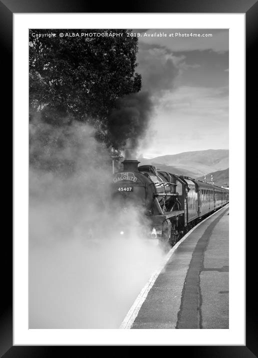 The Jacobite Steam Train, Fort William, Scotland Framed Mounted Print by ALBA PHOTOGRAPHY