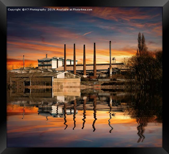 Aldwarke Steel Plant, Rotherham, South Yorkshire Framed Print by K7 Photography