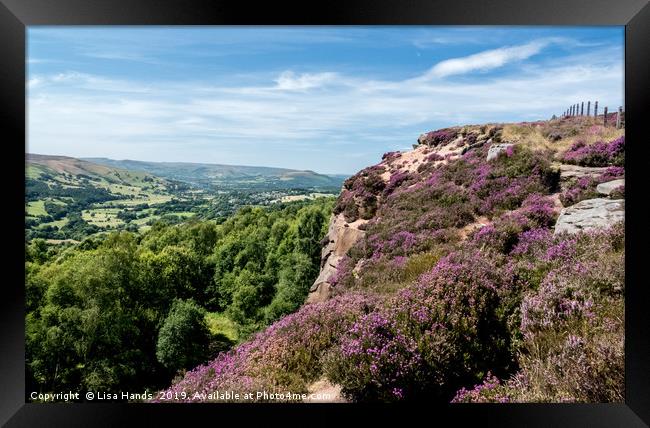 Surprise View, Hope Valley, Derbyshire Framed Print by Lisa Hands