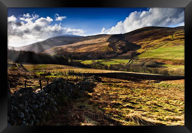 The Cheviot, Northumberland National Park. UK Framed Print by David Lewins (LRPS)