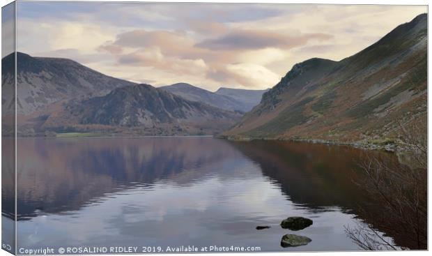 "Misty pastel morning at Ennerdale" Canvas Print by ROS RIDLEY