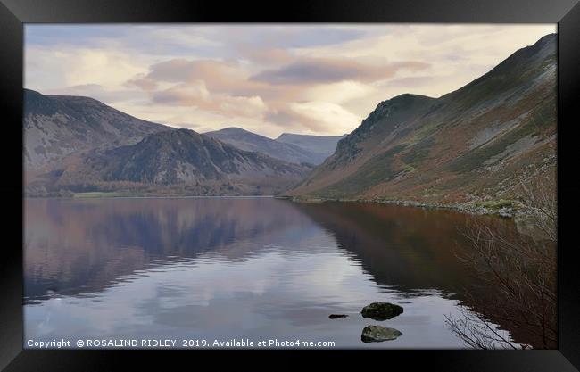 "Misty pastel morning at Ennerdale" Framed Print by ROS RIDLEY