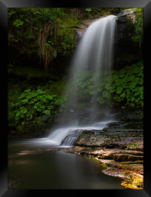 Westquarter Glen waterfall, Falkirk. Framed Print by Tommy Dickson