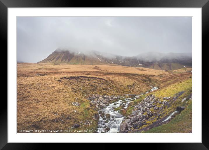 Fan Brycheiniog enshrouded in clouds Framed Mounted Print by KB Photo
