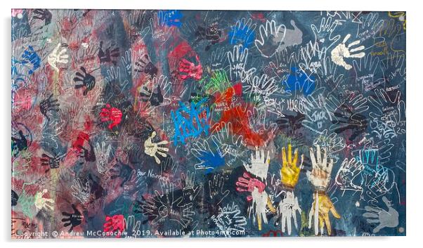 Hands Acrylic by Andrew McConochie