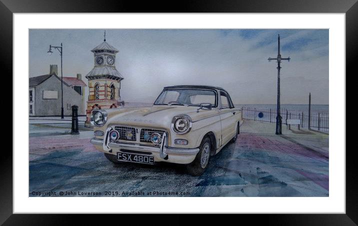 A Herald in Tynemouth Framed Mounted Print by John Lowerson