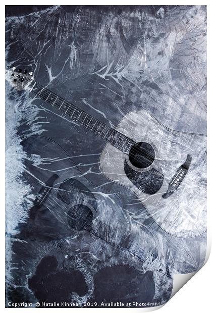 Ice Guitars Print by Natalie Kinnear