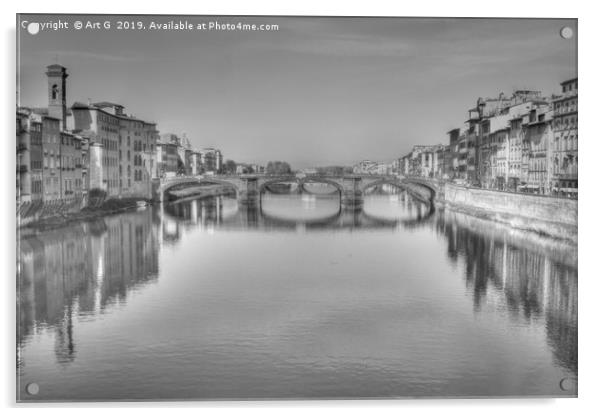 Ponte Santa Trinita Acrylic by Art G