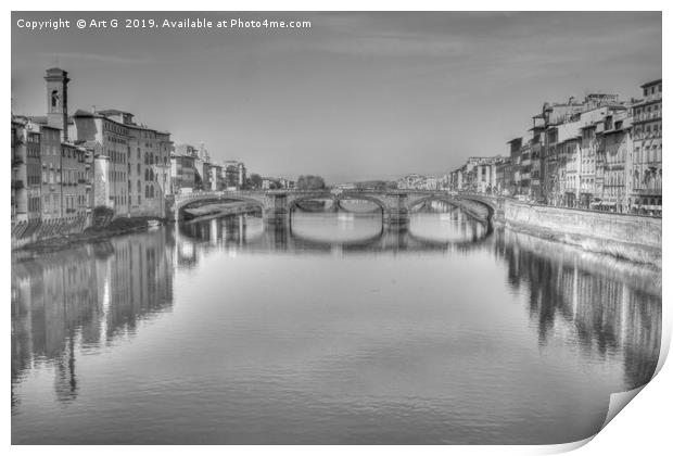 Ponte Santa Trinita Print by Art G