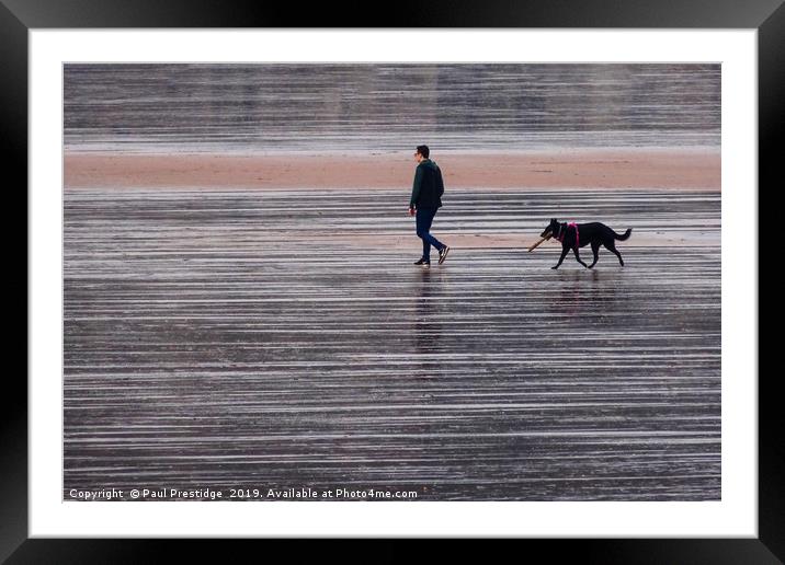 Broadsands Beach, Paignton Framed Mounted Print by Paul F Prestidge