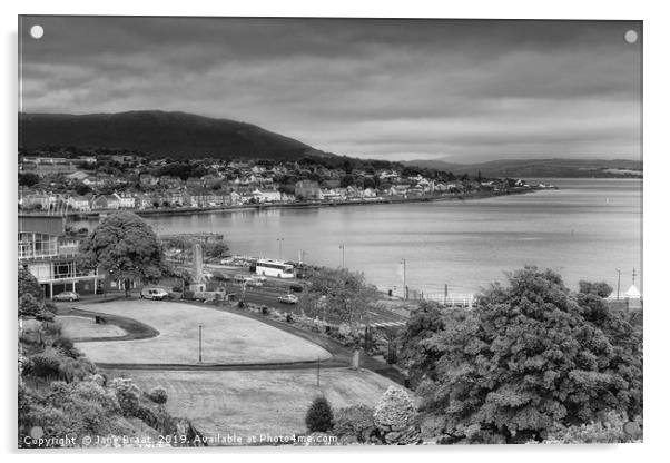 Dunoon from Castle Hill Acrylic by Jane Braat