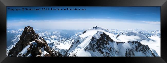 Dufourspitze Framed Print by DiFigiano Photography
