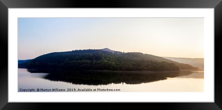 Ladybower Reservoir And Win Hill Framed Mounted Print by Martyn Williams