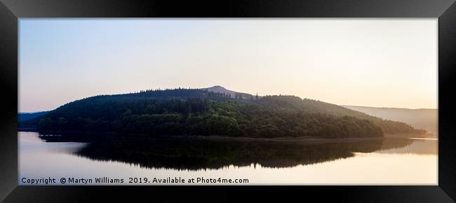 Ladybower Reservoir And Win Hill Framed Print by Martyn Williams