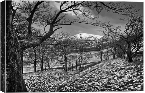 Hope Valley in Winter                      Canvas Print by Darren Galpin