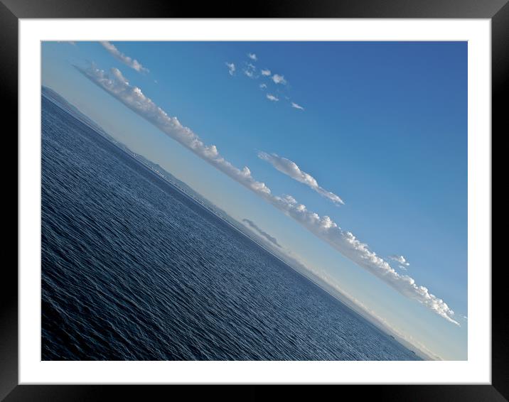 Sea and Clouds Framed Mounted Print by mark humpage