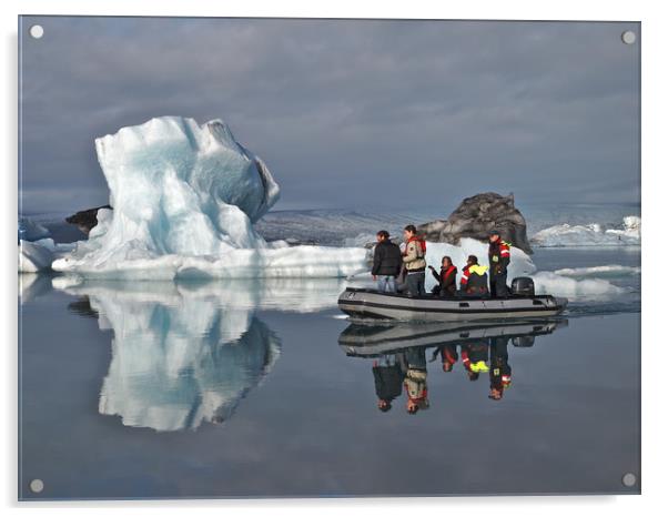 Iceland Iceberg reflection Acrylic by mark humpage