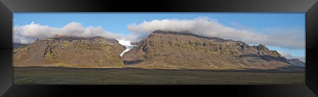 Iceland volcano landscape Framed Print by mark humpage