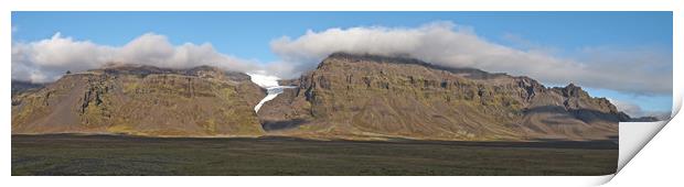 Iceland volcano landscape Print by mark humpage