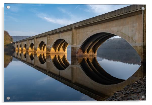 Ladybower Viaduct Acrylic by Jason Moss