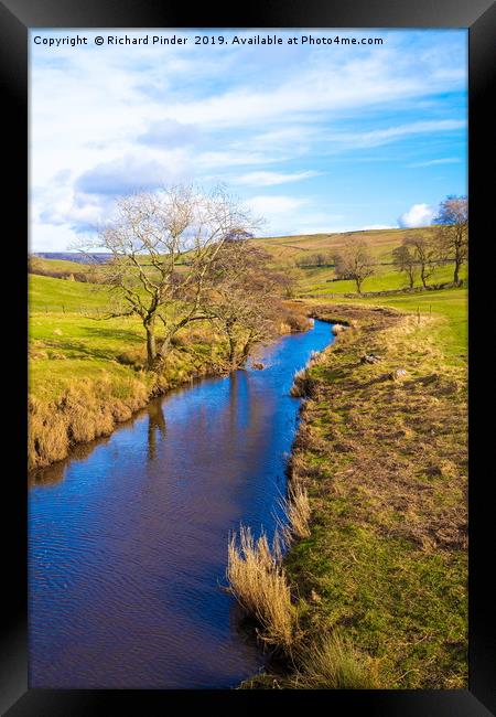 River Bain, North Yorkshire Framed Print by Richard Pinder