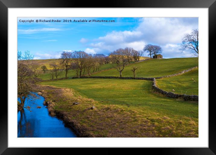 River Bain, North Yorkshire Framed Mounted Print by Richard Pinder