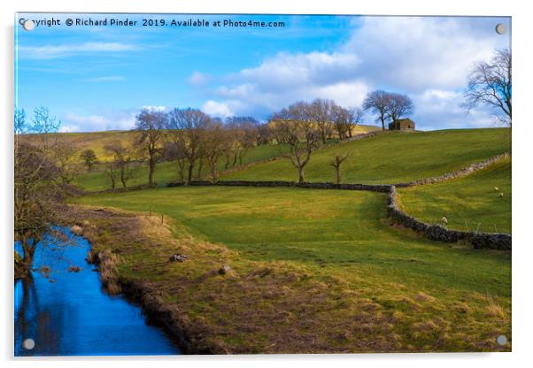 River Bain, North Yorkshire Acrylic by Richard Pinder