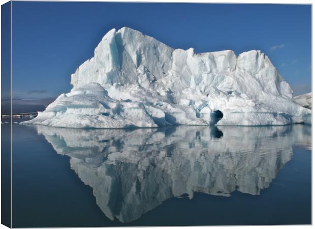 Iceberg Reflection Canvas Print by mark humpage
