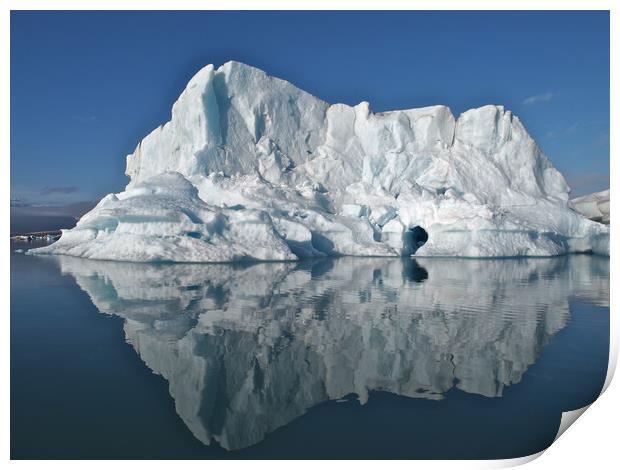 Iceberg Reflection Print by mark humpage