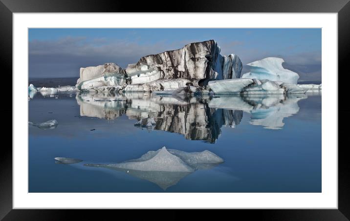 Iceland iceberg Framed Mounted Print by mark humpage