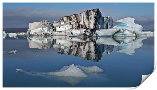 Iceland iceberg Print by mark humpage