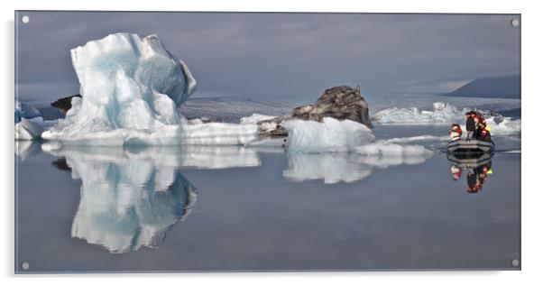 Iceland Iceberg reflection Acrylic by mark humpage