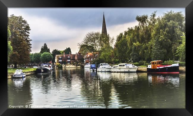 Abingdon on Thames Framed Print by Ian Lewis