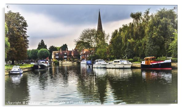 Abingdon on Thames Acrylic by Ian Lewis
