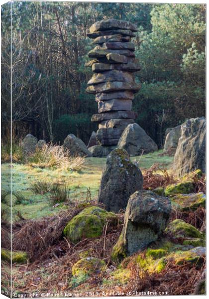 Druid Stones Canvas Print by Lrd Robert Barnes