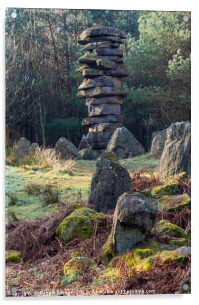 Druid Stones Acrylic by Lrd Robert Barnes