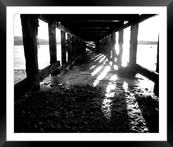 Jetty shunned view Framed Mounted Print by james sanderson